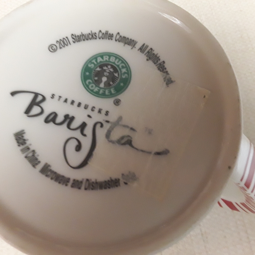 Starbucks Christmas Candycane Snowflake Coffee Mug - Picture 3 of 7